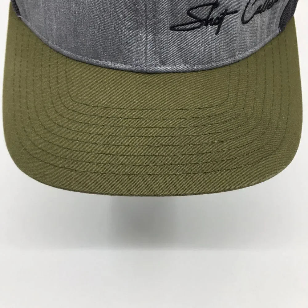 Pacific Headwear Men’s Shot Caller duck trucker style hunting hat with SnapBack
